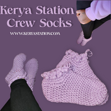 Load image into Gallery viewer, Kerya Station Crew Socks
