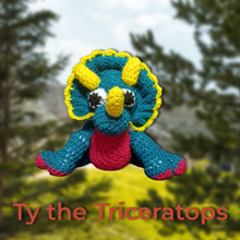 Load image into Gallery viewer, Ty the Triceratops
