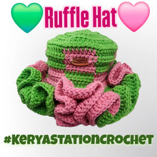 Load image into Gallery viewer, Crochet Ruffle hats
